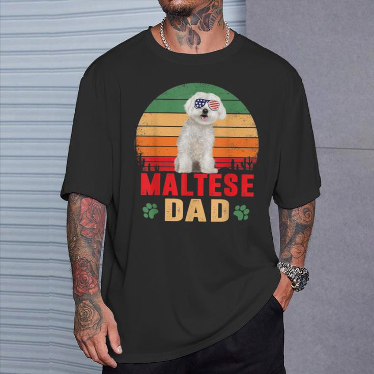 Best Maltese Dad Father's Day Dog Lover Owner T-Shirt Gifts for Him