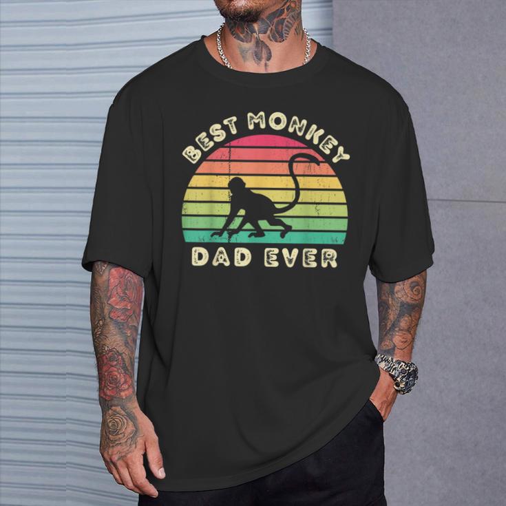 Best Monkey Dad Ever For Fathers Day T-Shirt Gifts for Him