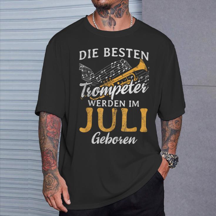 Best Trumpeter Im Jli Geboren Blasmusik Trumpet T-Shirt Geschenke für Ihn