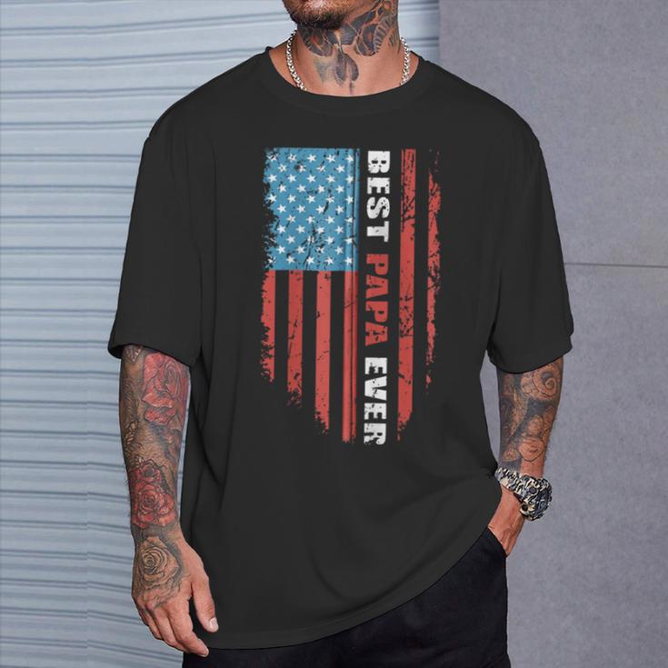 Beste Papa Jemals Süßeste Amerikanische Flagge Kapuzenjacke T-Shirt Geschenke für Ihn