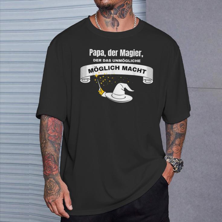 Beste Papaater Spruchatertag Papa ZaubererT-Shirt Geschenke für Ihn