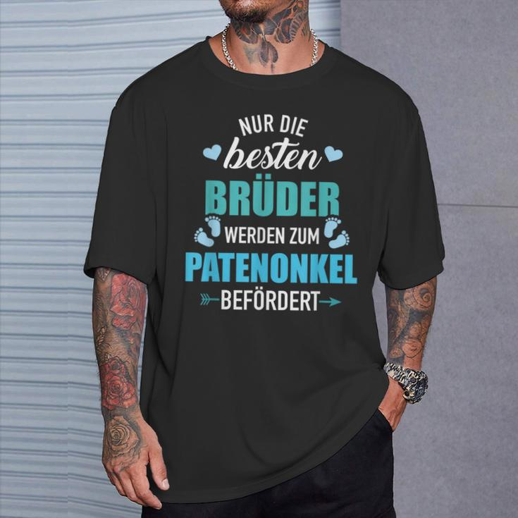 Besten Brüder Patenonkel Beförderben Schwangerschünen German Language T-Shirt Geschenke für Ihn