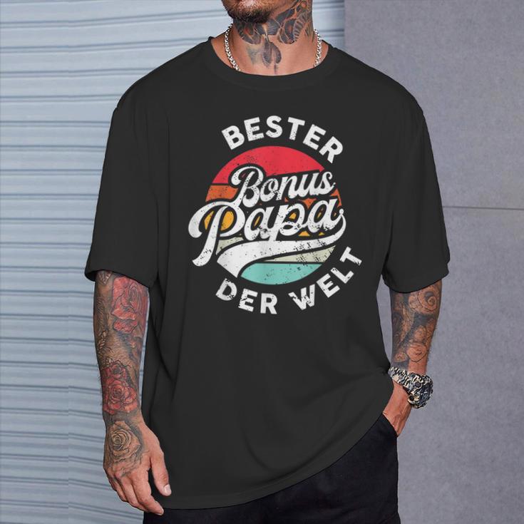 Bester Bonus Papa Der Weltintage Stepfather Father's Day T-Shirt Geschenke für Ihn