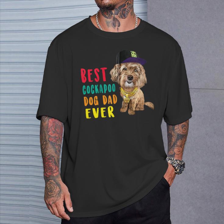 Bester Cockapoo Hund Papa Aller Zeitenatertag Lustiger Kapuzenjacke T-Shirt Geschenke für Ihn