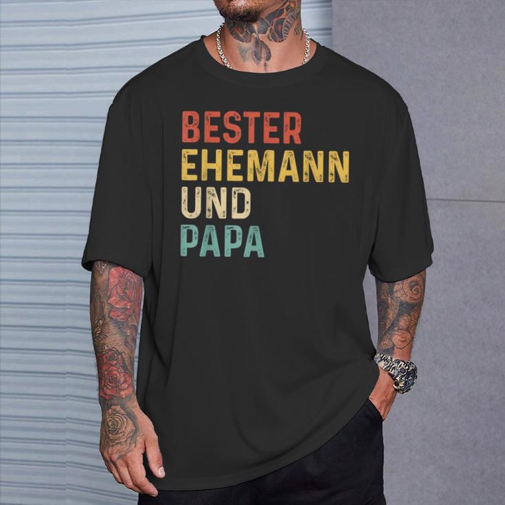 Bester Ehemann Und Papa Der Welt T-Shirt Geschenke für Ihn