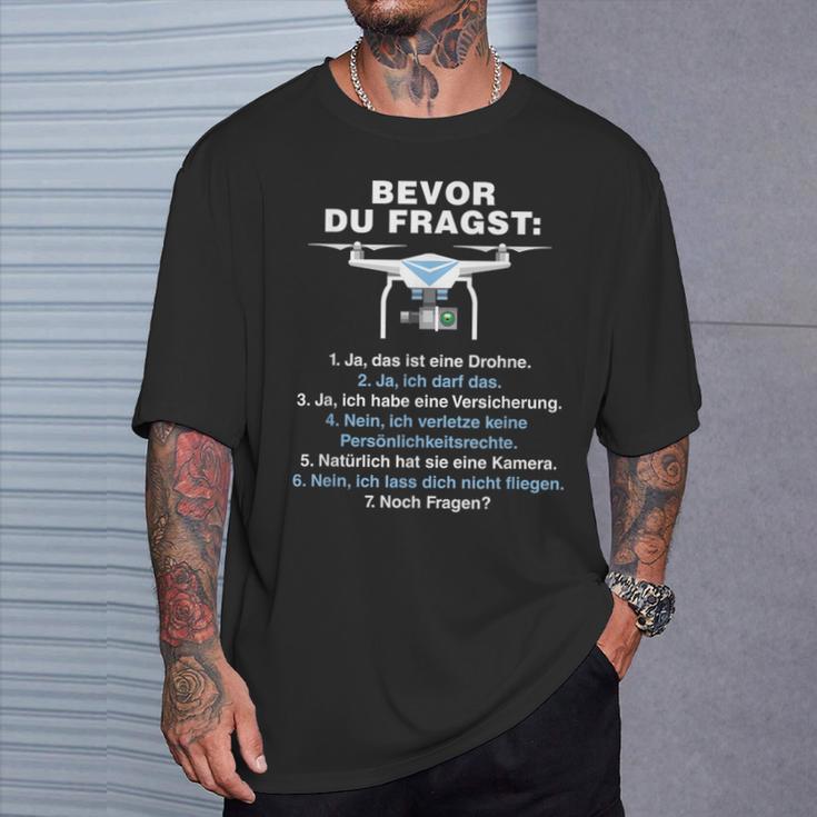 Bevor Du Fragst Drone Pilot T-Shirt Geschenke für Ihn