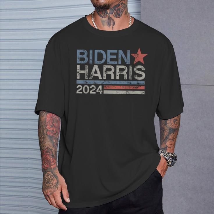 Biden Harris 2024 Retro Vintage Distressed T-Shirt Gifts for Him