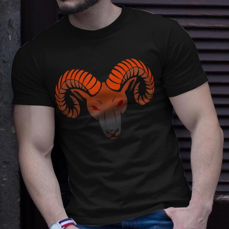 Big Horn Sheep Ram Head Horn Animal PrintT-Shirt Gifts for Him