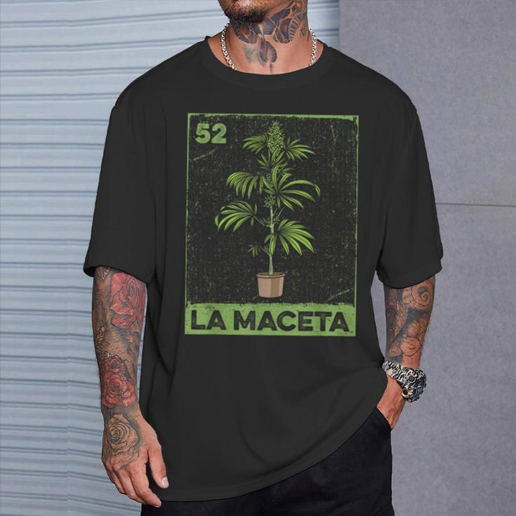 Bingo Spanish Cannabis Mexican Lottery La Maceta Themed T-Shirt Gifts for Him
