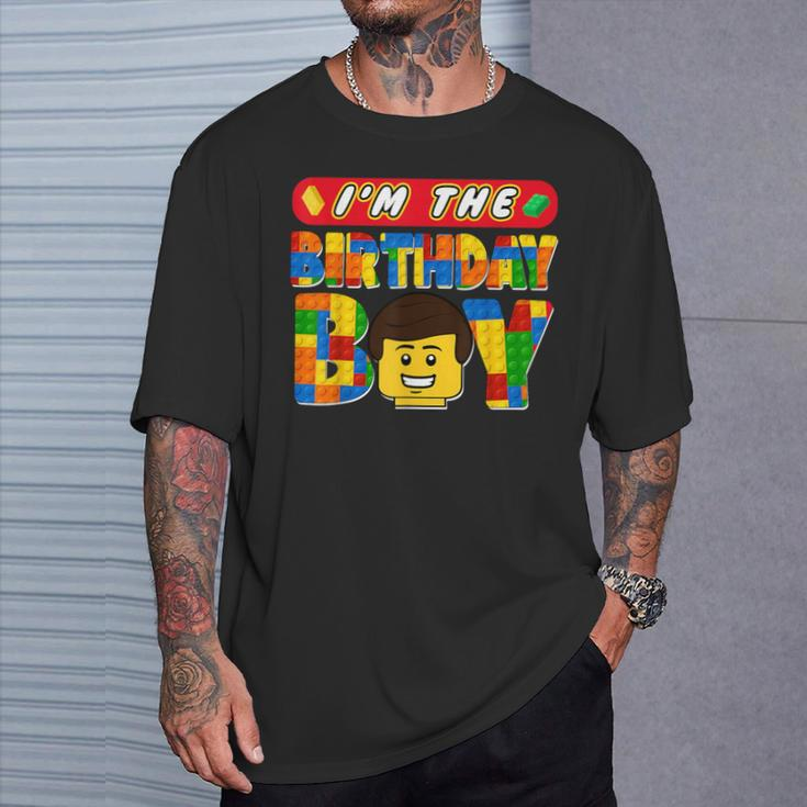 Im The Birthday Boy Building Brick Family Matching T-Shirt Gifts for Him