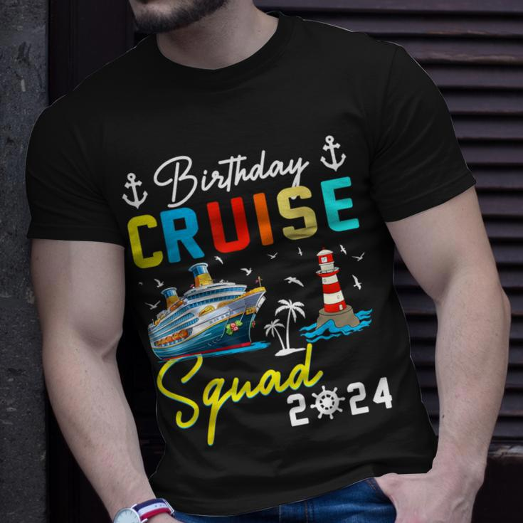 Birthday Cruise Squad 2024 Matching Cruise Ship Birthday T-Shirt Gifts for Him