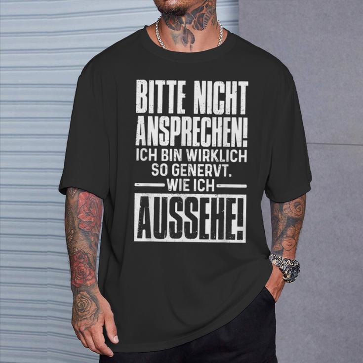 Bitte Nicht Anspeen German Ich Bin Relich So Genervt T-Shirt Geschenke für Ihn