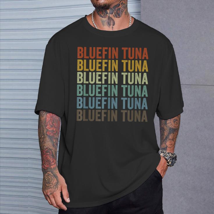 Bluefin Thunfisch Retro T-Shirt Geschenke für Ihn