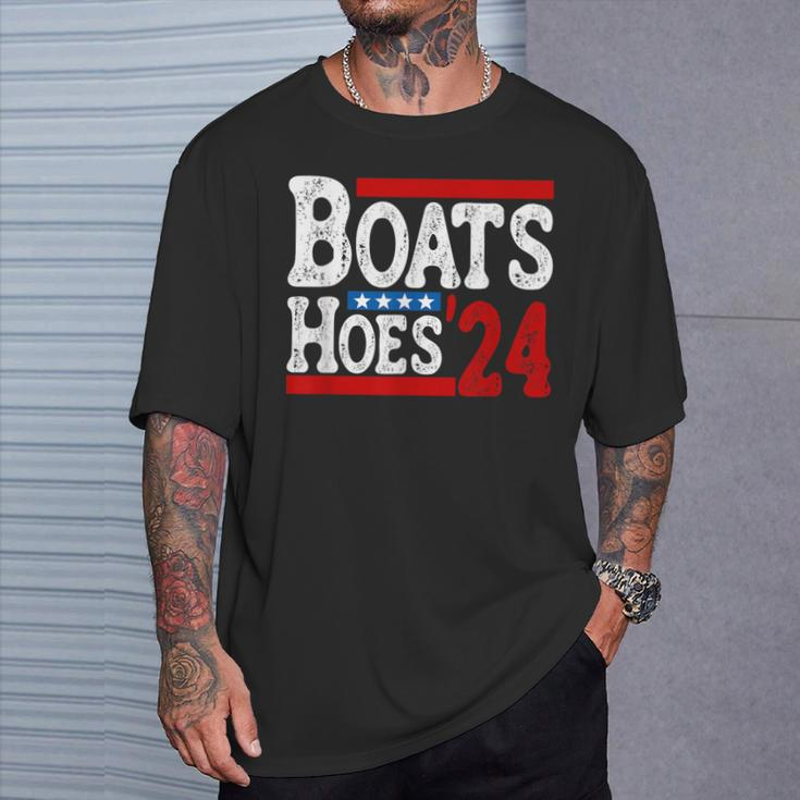 Boats & Hoes 24 Vintage Logo For Your Step Brothers T-Shirt Gifts for Him