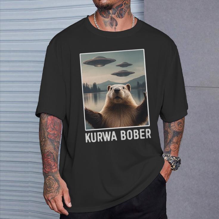 Bober Bóbr Kurwa Koszula Polish Jakie Bydle T-Shirt Geschenke für Ihn