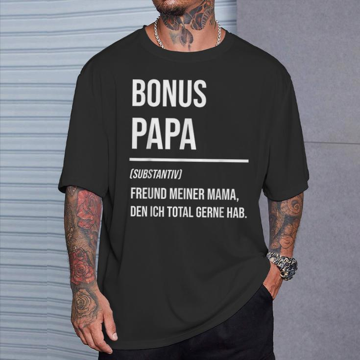Bonuspapa Bonus Papa Step Dad S T-Shirt Geschenke für Ihn