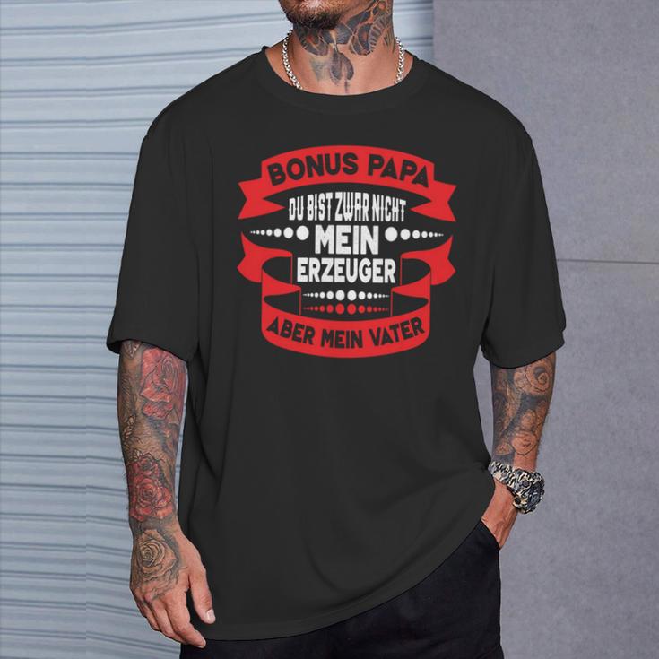 Bonuspapa Step Dad Bonus Dad T-Shirt Geschenke für Ihn