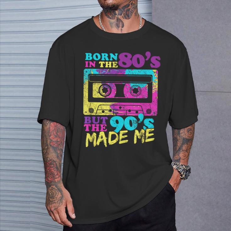 Born In The 80S But 90S Made Me Vintage Cassette T-Shirt Gifts for Him