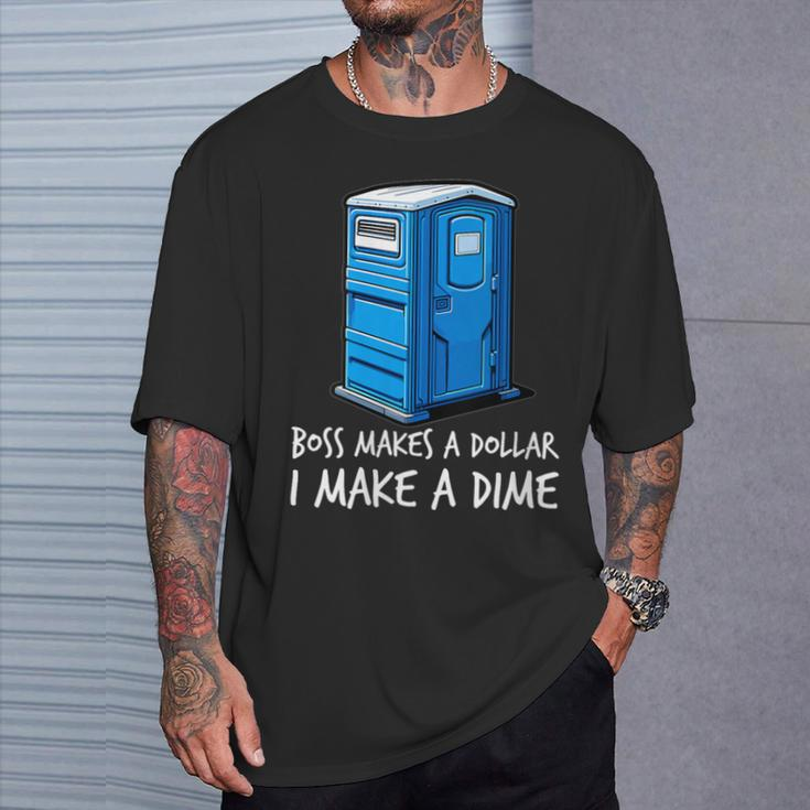 Boss Makes A Dollar I Make A Dime Meme T-Shirt Gifts for Him