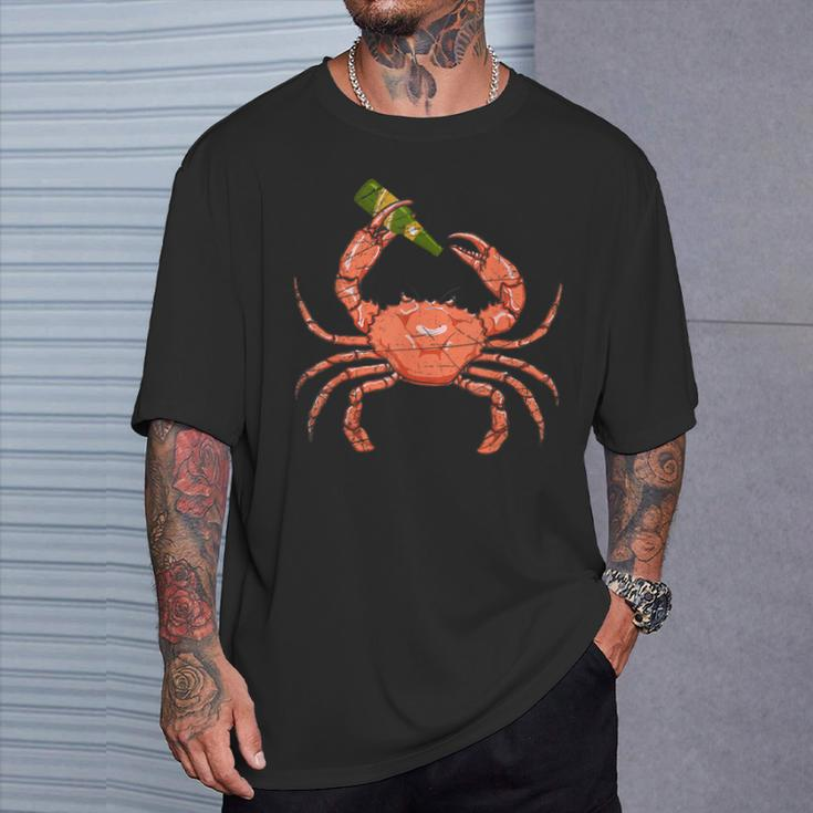Bottle Crab T-Shirt Gifts for Him