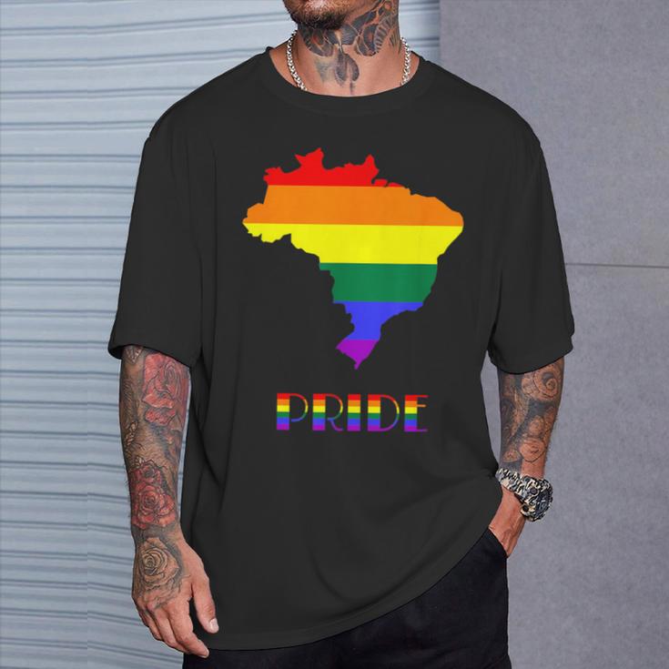 Brazil Pride Lgbt Pride Gay Pride Month Lesbian Lgbtq T-Shirt Gifts for Him