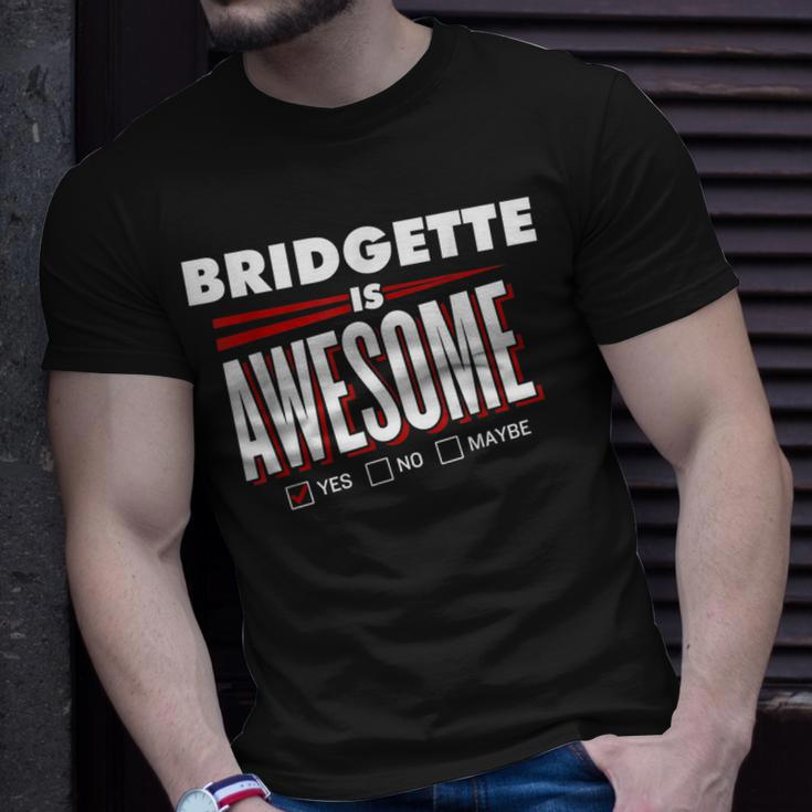 Bridgette Is Awesome Family Friend Name T-Shirt Gifts for Him