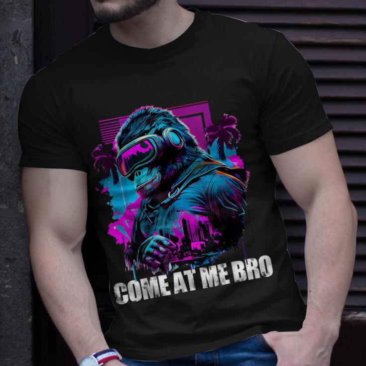 Come At Me Bro Gorilla Vr Gamer Virtual Reality Player T-Shirt Gifts for Him