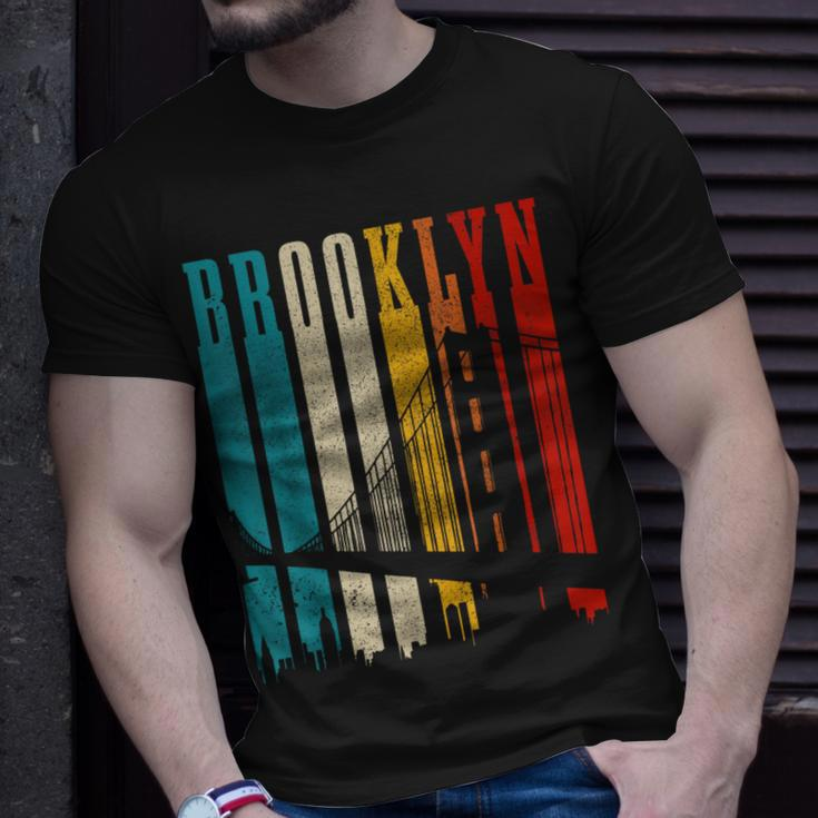 Brooklyn Bridge Vintage Ny Nyc Pride New York City T-Shirt Gifts for Him