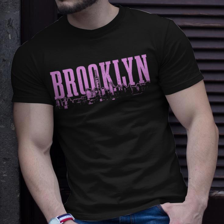 Brooklyn New York City Skyline Nyc Vintage Ny T-Shirt Gifts for Him