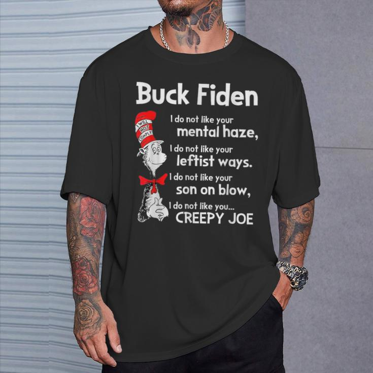 Buck Fiden I Do Not Like Your Mental Haze I Do Not Like T-Shirt Gifts for Him