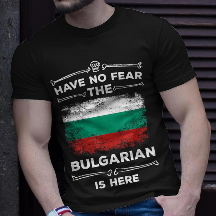 Bulgaria Have No Fear The Bulgarian Is Here Bulgarian Flag T-Shirt Gifts for Him