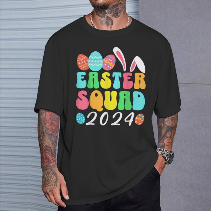 Bunny Egg Hunt Matching Group Easter Squad T-Shirt Gifts for Him