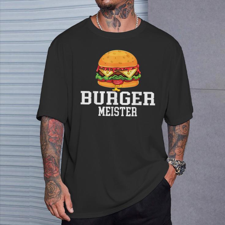 Burger Meister Bürgermeister Bbq Grill Chef T-Shirt Geschenke für Ihn