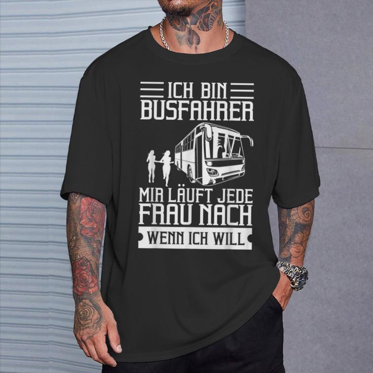 Busfahrer Lustig Bus Fahren Linienbus Modell Linienbusfahrer T-Shirt Geschenke für Ihn