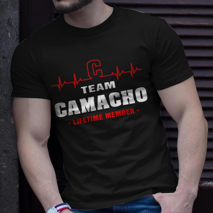 Camacho Surname Family Name Team Camacho Lifetime Member T-Shirt Gifts for Him