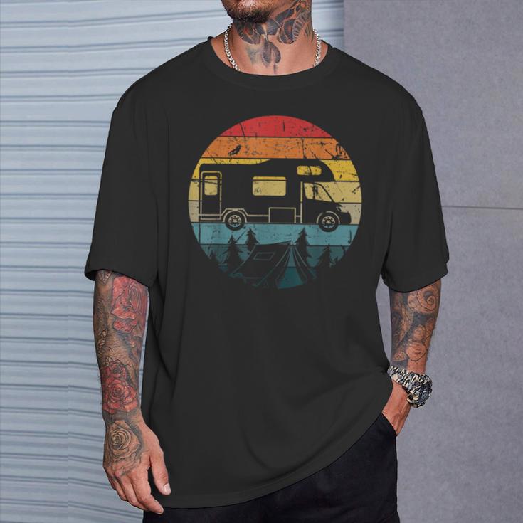 Camping Motorhome Van Vintage In Caravan T-Shirt Geschenke für Ihn