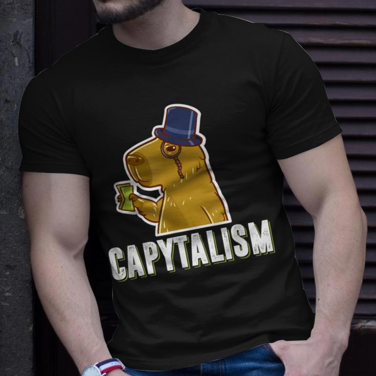 Capybara Capytalism Capitalism Capybara T-Shirt Gifts for Him
