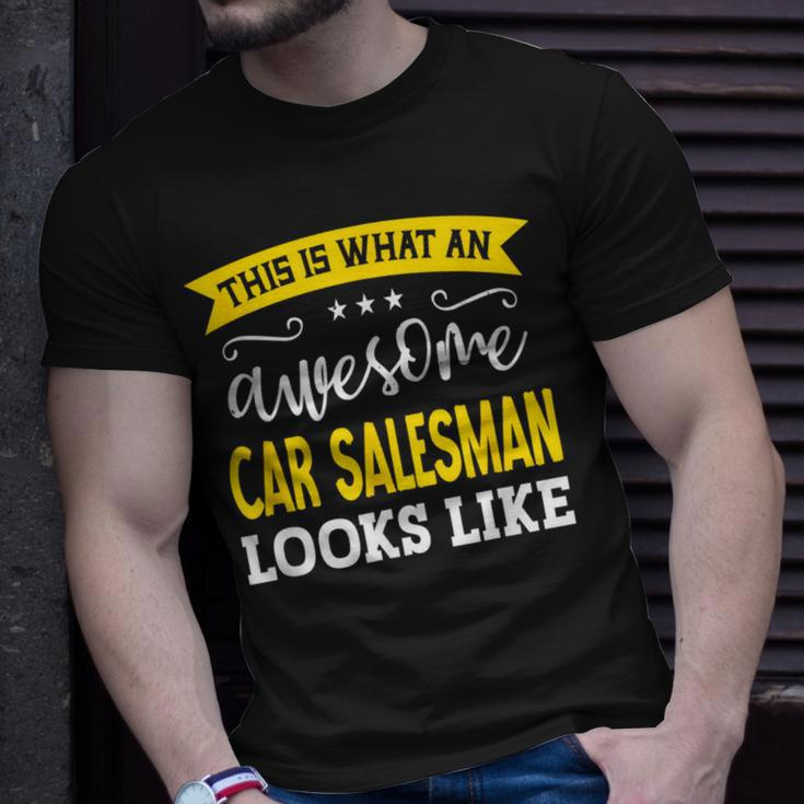 Car Salesman Job Title Employee Worker Car Salesman T-Shirt Gifts for Him