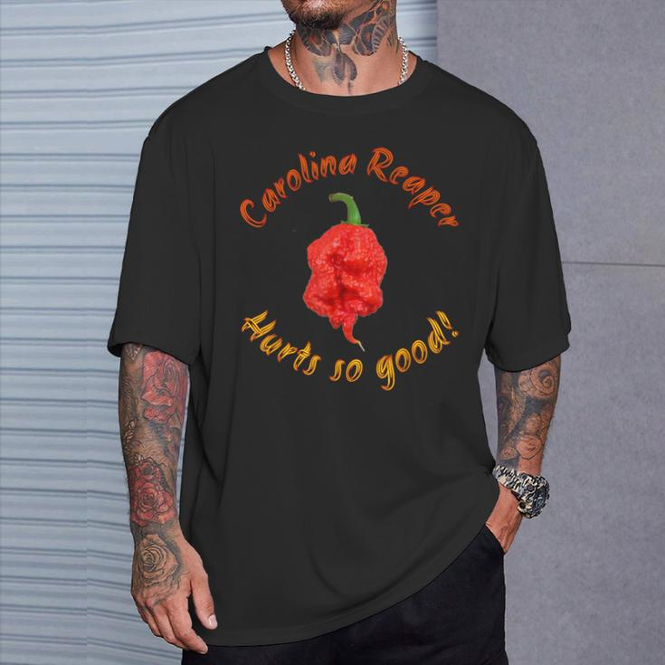 Carolina Reaper Hurts So Good Chili Pepper T-Shirt Gifts for Him