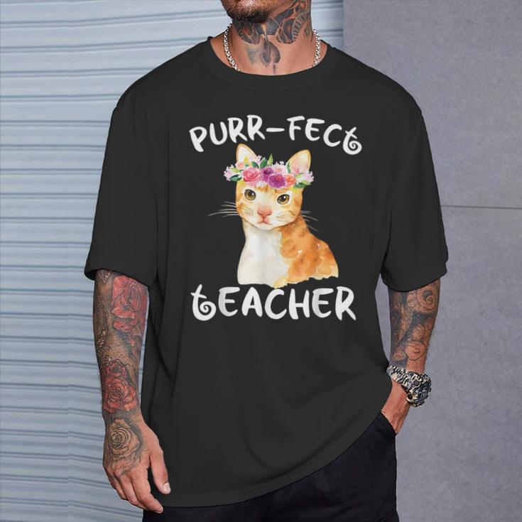 Cat Lover For Teachers Educators Appreciation T-Shirt Gifts for Him