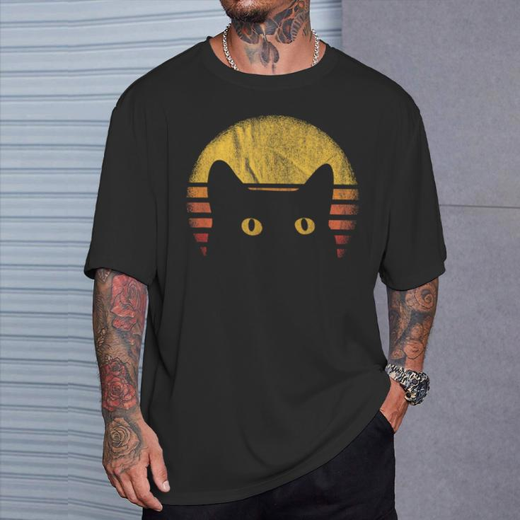 Cat Retro Vintage T-Shirt Geschenke für Ihn