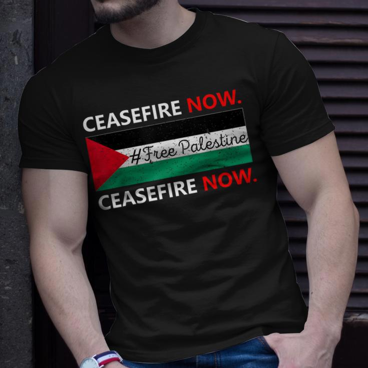 Ceasefire Now In Palestine Gaza Cease Fire Not In Our Name T-Shirt Gifts for Him