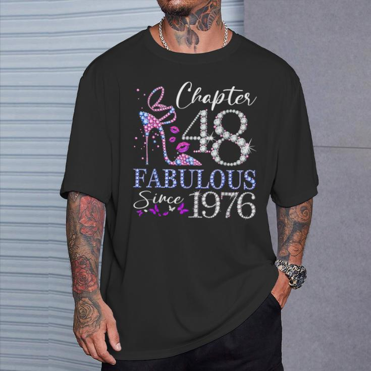 Chapter 48 Fabulous Since 1976 48Th Birthday Queen Diamond T-Shirt Gifts for Him