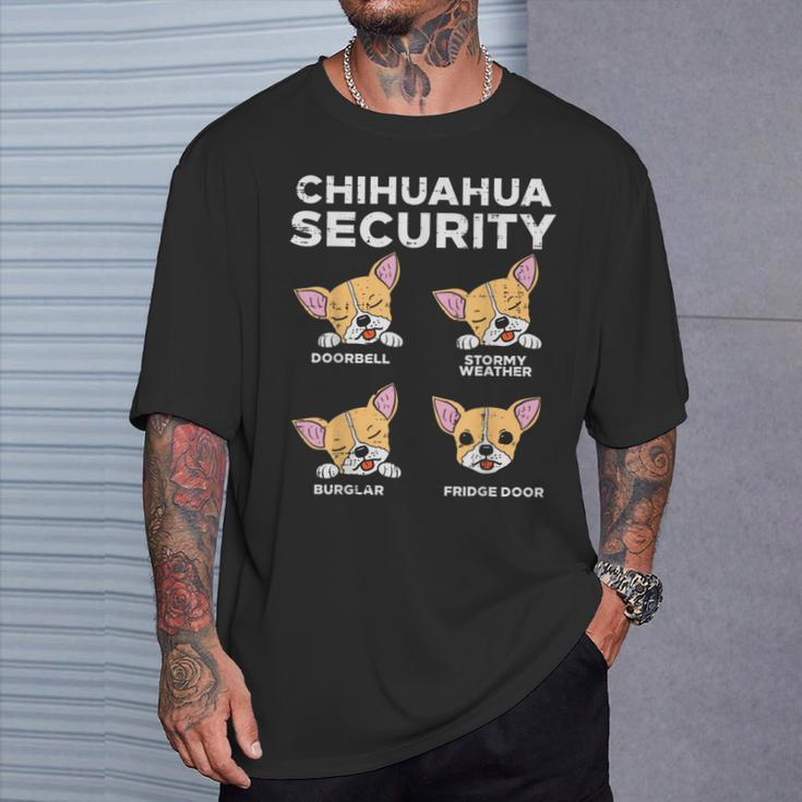 Chihuahua Security Chiwawa Pet Dog Lover Owner T-Shirt Gifts for Him