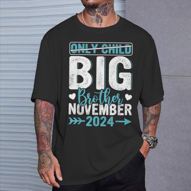 Only Child Crossed Out Promoted Big Brother November 2024 T-Shirt Gifts for Him