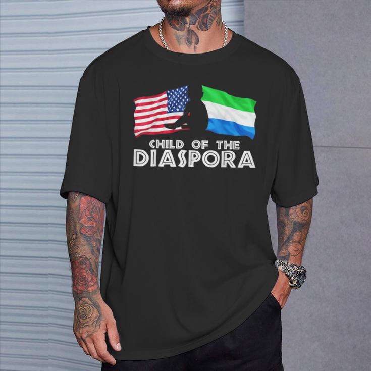 Child Of The Diaspora America Sierra Leone Ados T-Shirt Gifts for Him