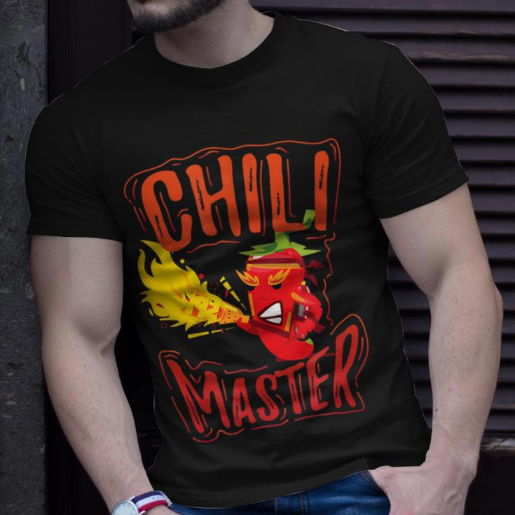 Chili Master Food Contest Cook Off Red Pepper T-Shirt Gifts for Him