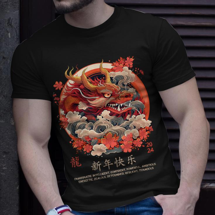 Chinese Lunar New Year Dragon Traits 2024 Year Of The Dragon T-Shirt Gifts for Him