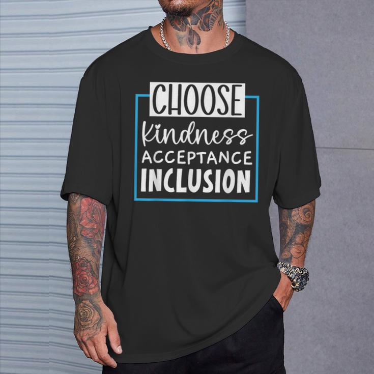 Choose Kindness Acceptance Inclusion Orange Day T-Shirt Gifts for Him