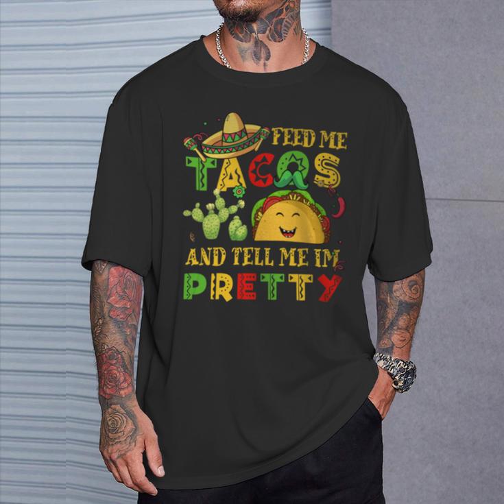 Cinco De Mayo Feed Me Taco Tell Pretty Kid Boy Toddler T-Shirt Gifts for Him